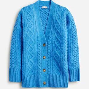 J. Crew cable-knit stretch cardigan sweater XXS EEUC (runs big)